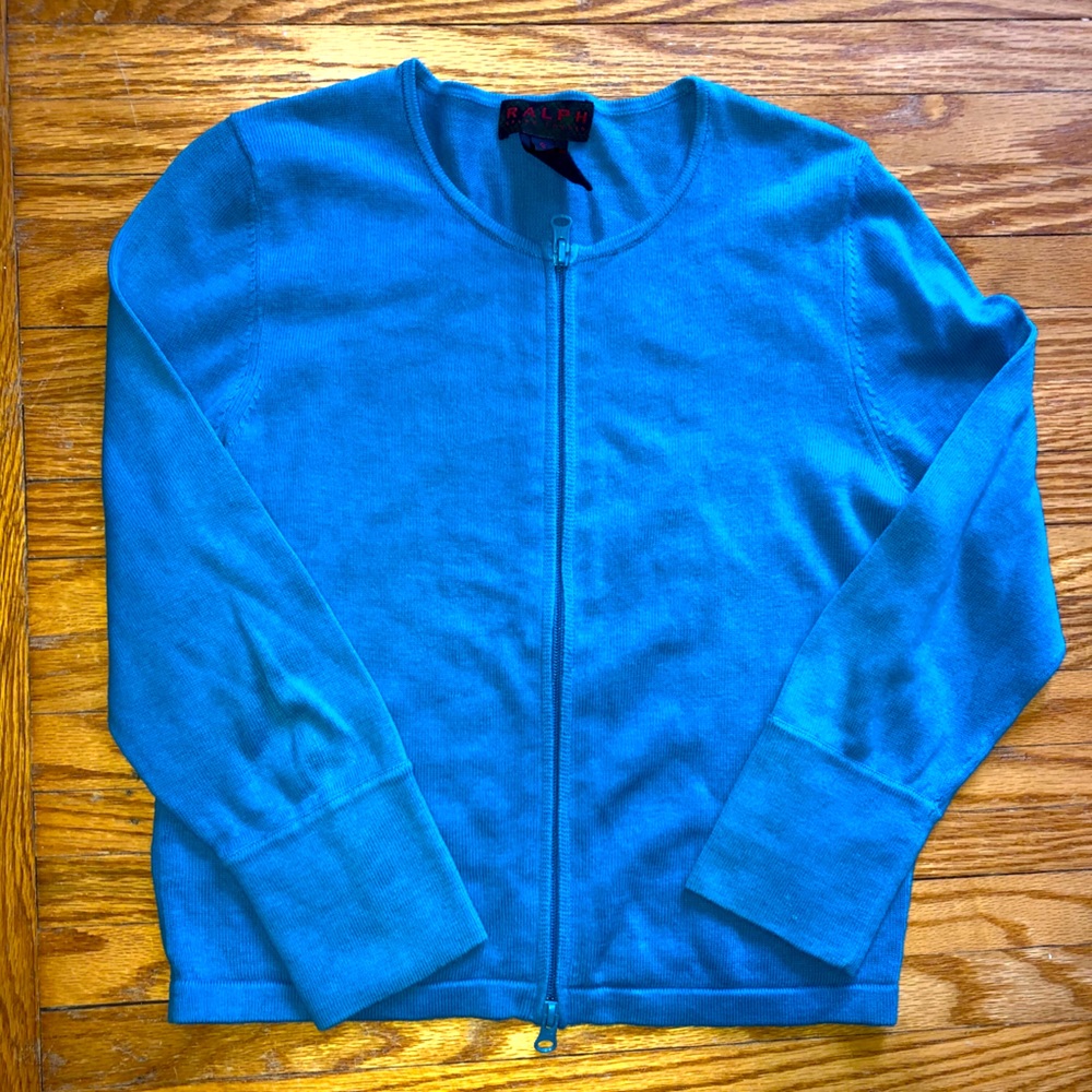 Polo Ralph Lauren turquoise cardigan small